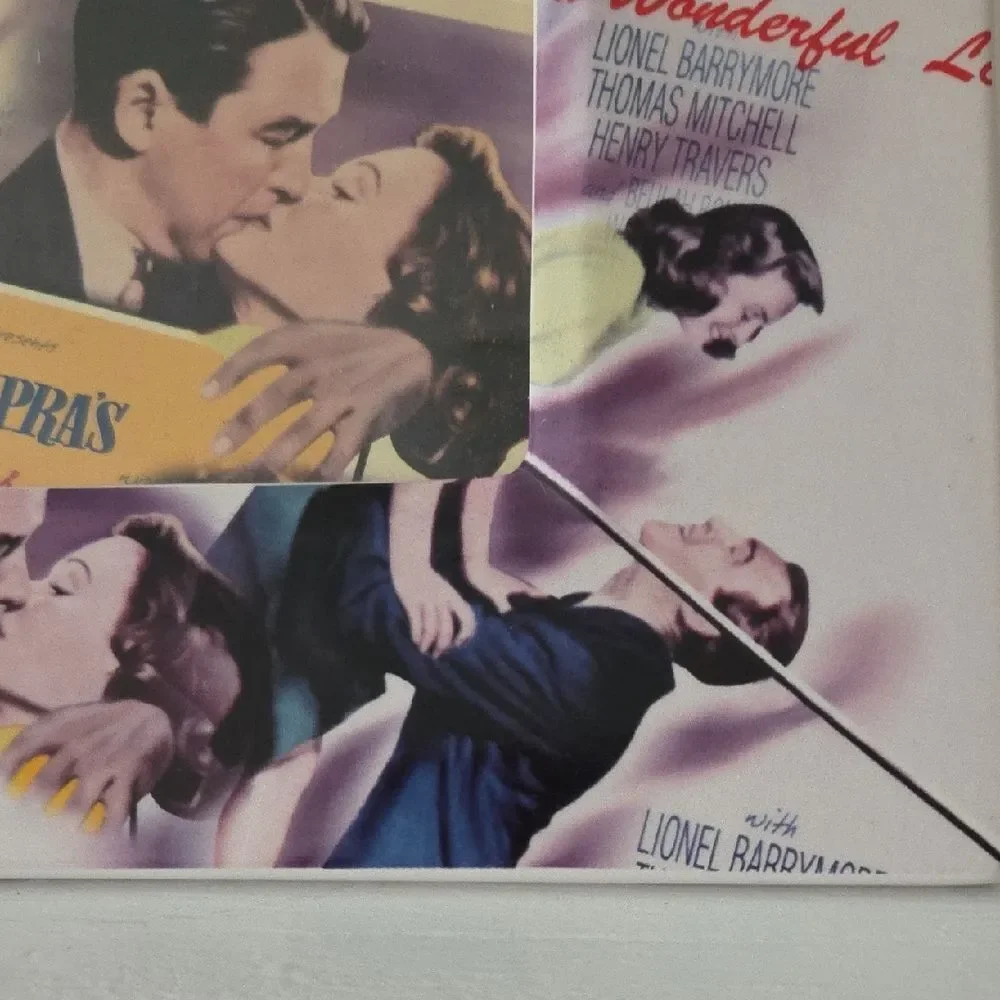 Vintage Romance Collage Picture Frame - Yellow & Purple